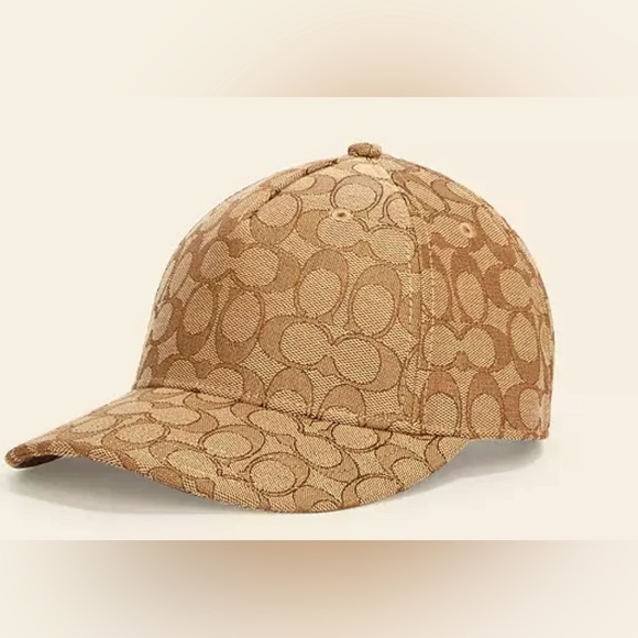 Coach Signature Jacquard Baseball Hat. - Picture 1 of 6